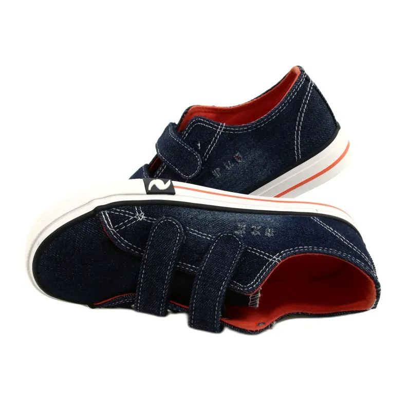 Atletico Jeans Marine Atlético Velcro WY21427 bleu