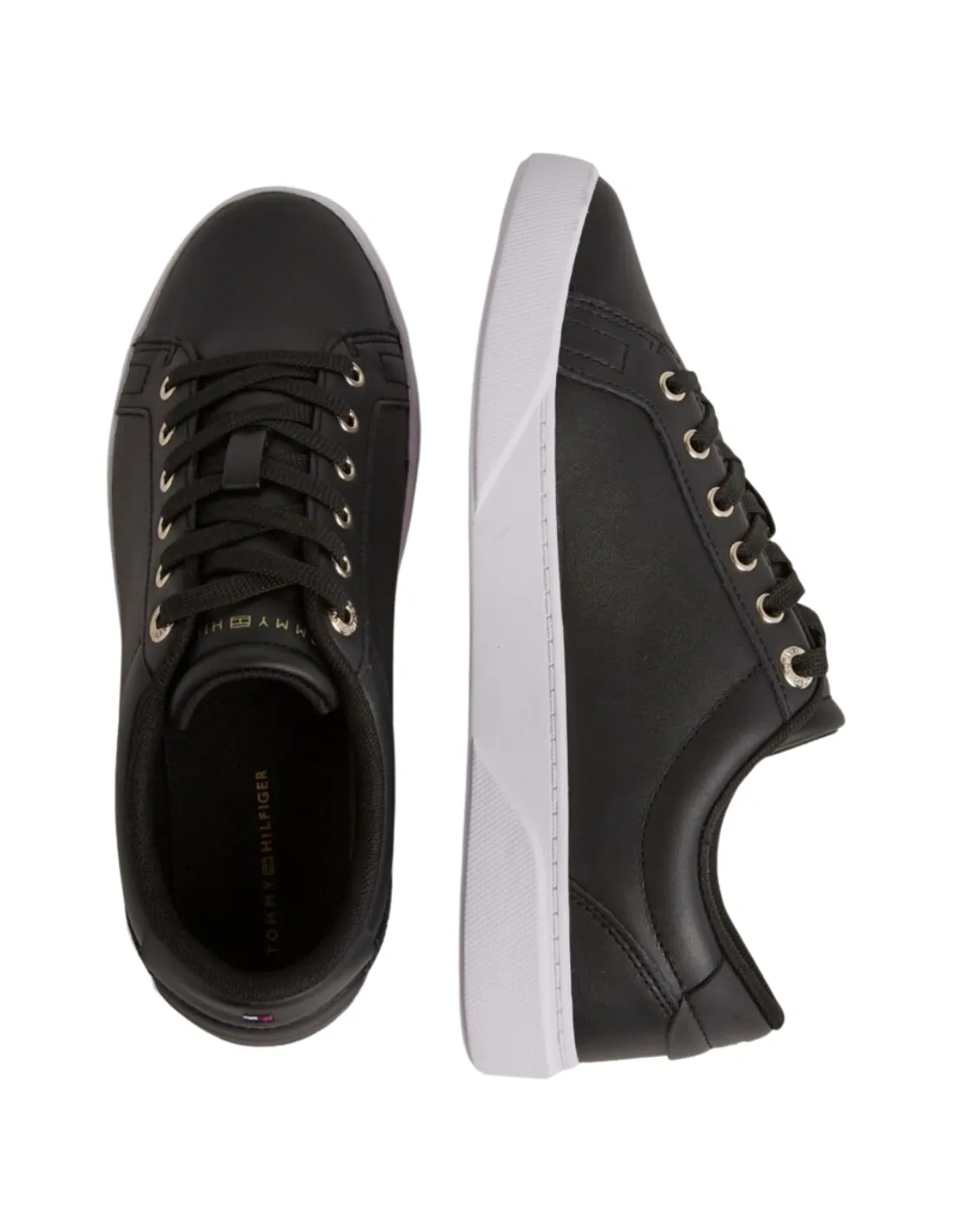 Baskets Femme Tommy Hilfiger Ref 60775 0GJ Noir