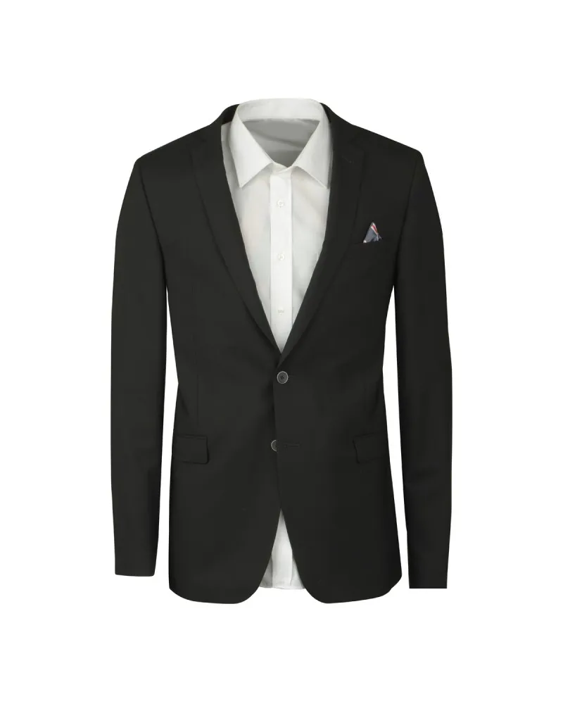 Black Square Blazer noir pour homme grand - Size-factory