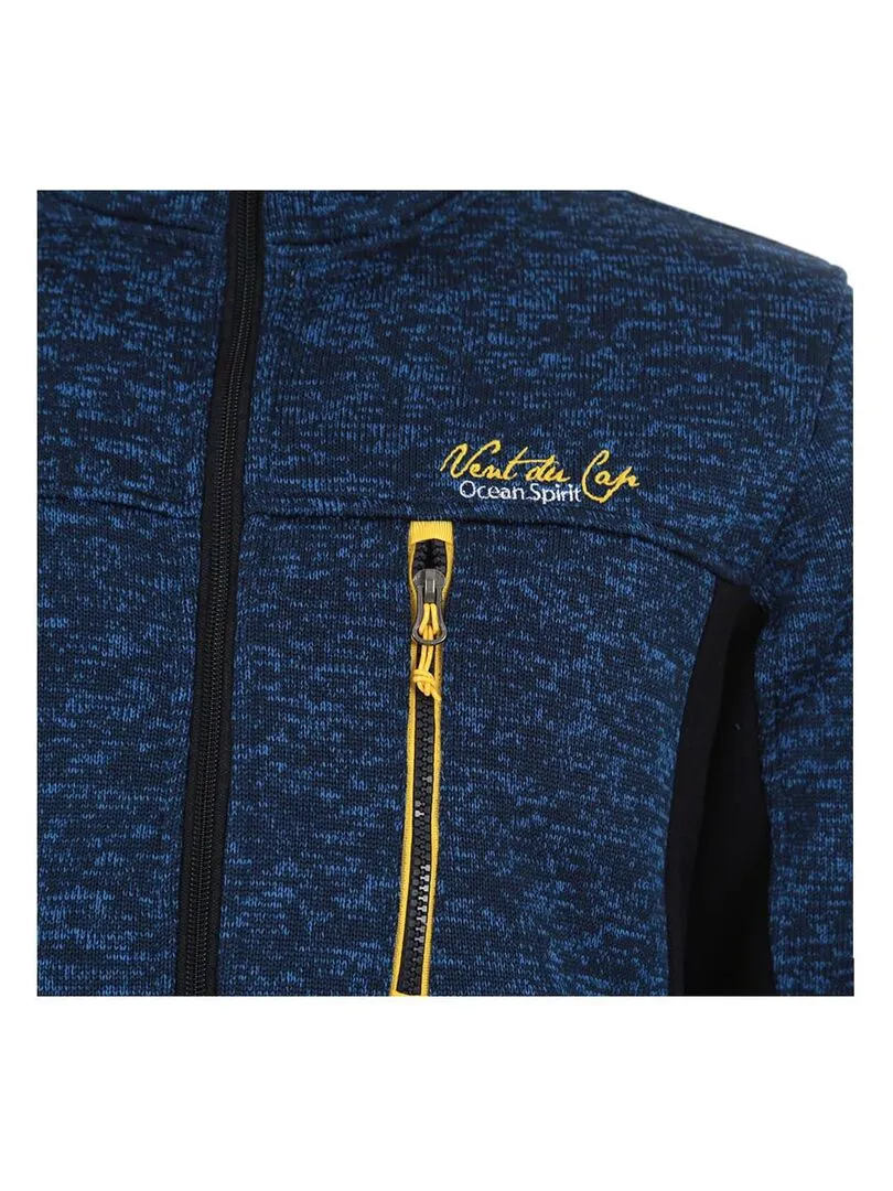 Blouson polaire homme CALASKA - VENT DU CAP - Bleu marine