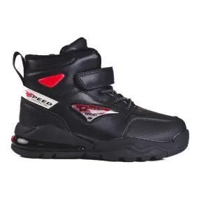 Bottes garçon isolées à lacets Shelovet noir le noir