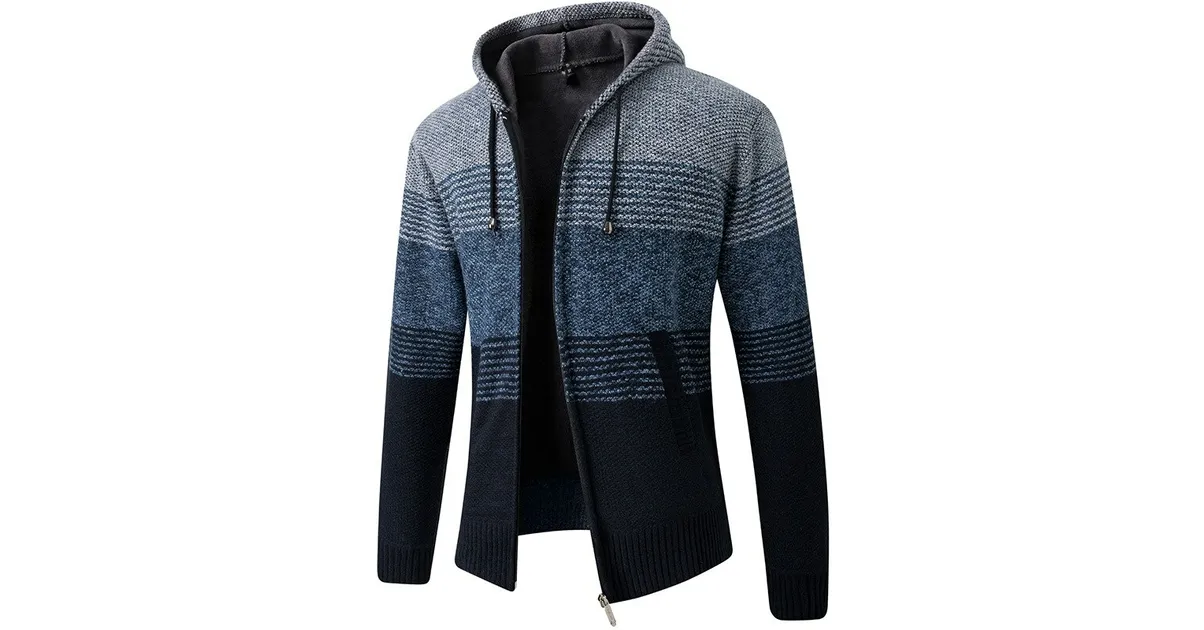 Cardigan à capuche pour homme
