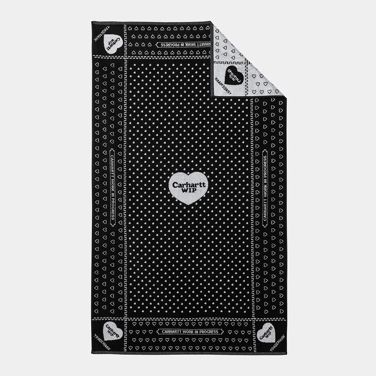 Carhartt Wip . Heart Bandana Towel . Black — Le Shop Nîmes