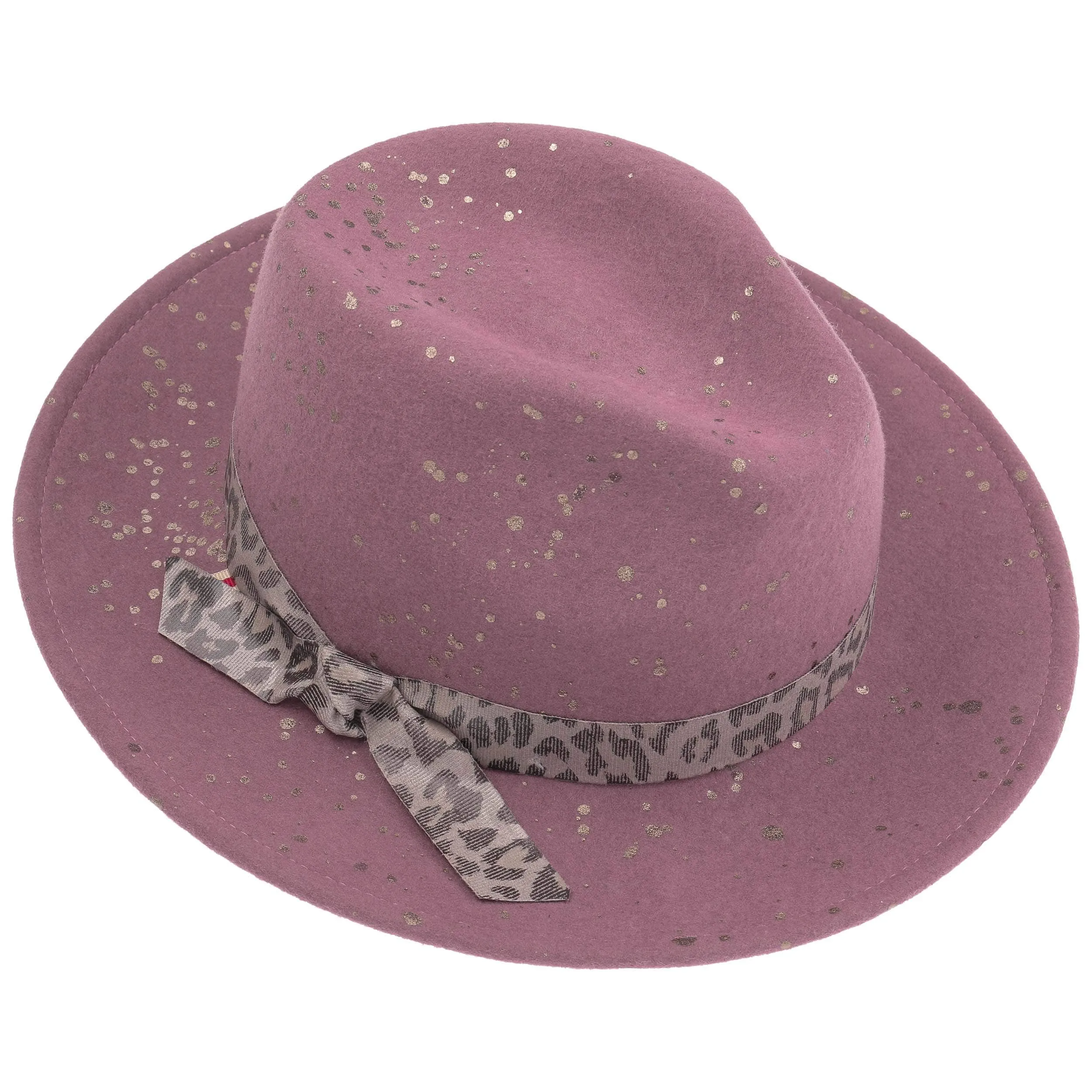 Chapeau en Feutre avec Bande Léopard by bedacht --> Chapeaux, casquettes & bonnets en ligne ▷ Chapeaushop