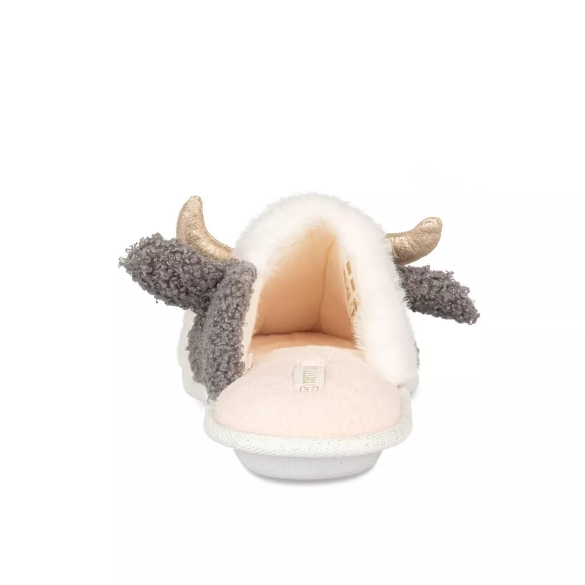 Chaussons vache BLANC MERRY SCOTT