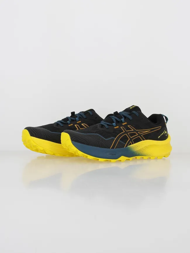 Chaussures de trail gel trabuco 11 noir jaune homme - Asics | wimod