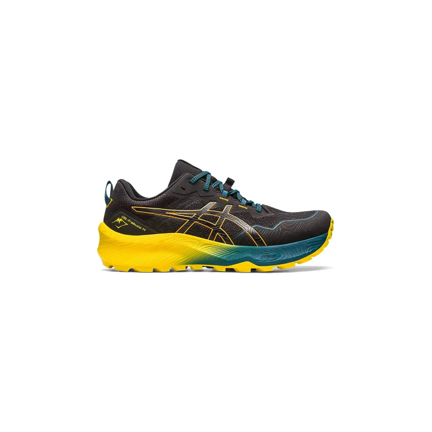 Chaussures Running ASICS Homme GEL-TRABUCO 11 Noir / Jaune PE 2023