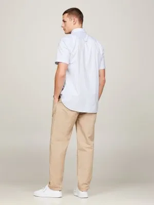 Chemise coupe standard en popeline TH Flex | Bleu | Tommy Hilfiger