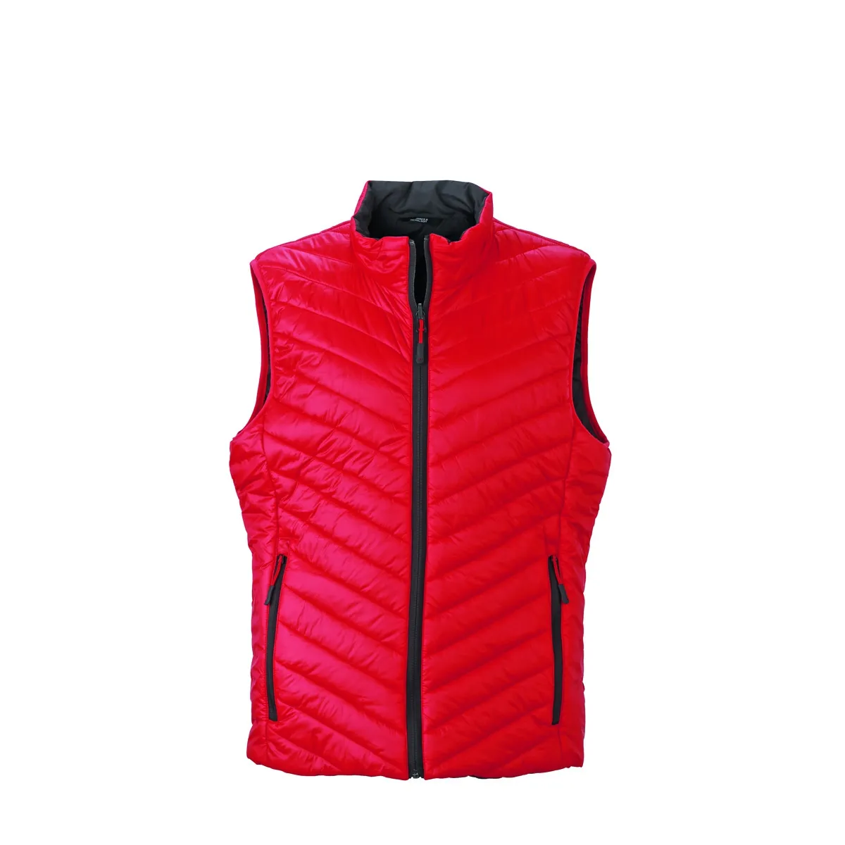 Doudoune sans manche HOMME JN1090 - rouge - réversible légère fine 
