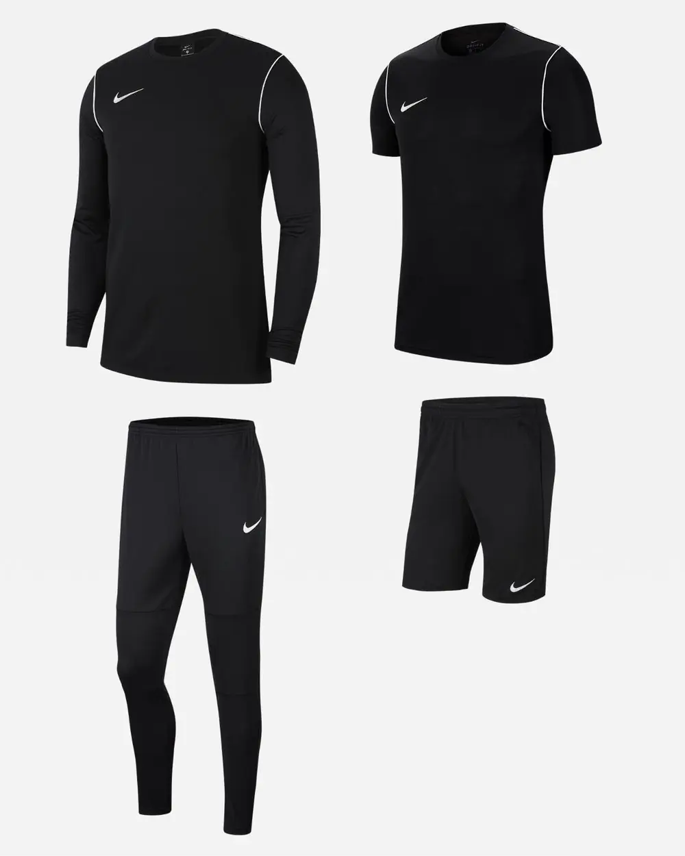 Ensemble Nike Park 20 pour Homme. Survêtement + Maillot + Short (4 pièces)