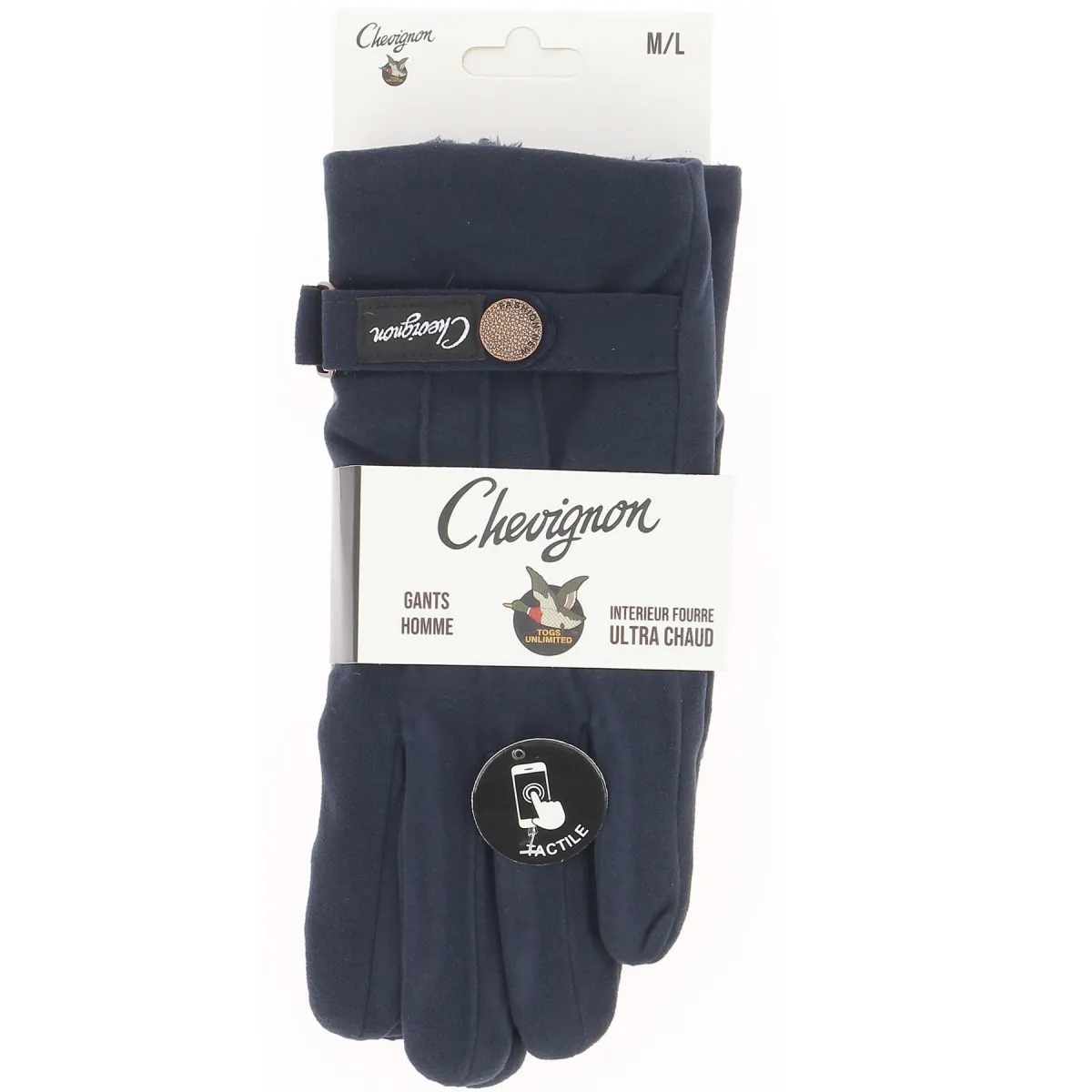 Gants homme CHEVIGNON fourrés, divers coloris - Matière noble 12.90€