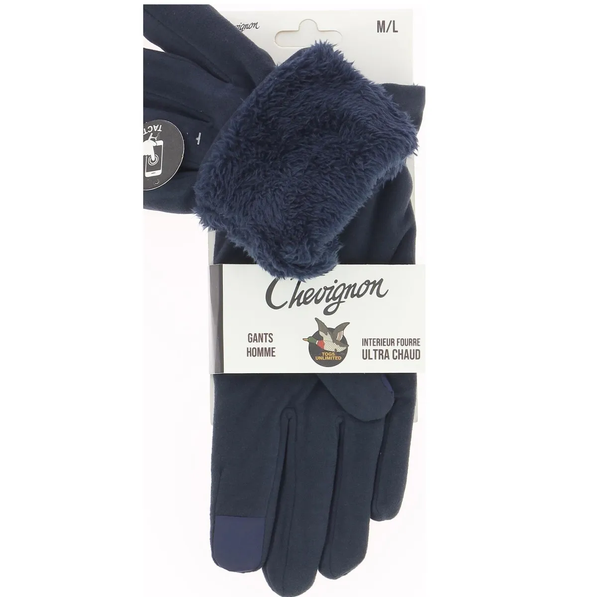 Gants homme CHEVIGNON fourrés, divers coloris - Matière noble 12.90€