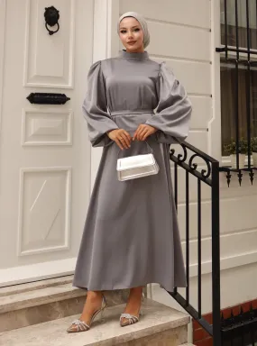 Grey - Modest Dress