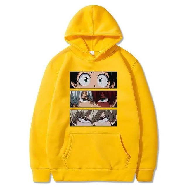 Hoodie Imprimé My Hero Academia Deku Bakugo Shoto