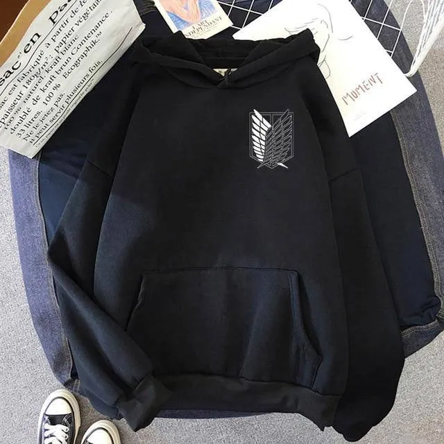 Hoodie L'Attaque Des Titans Logo