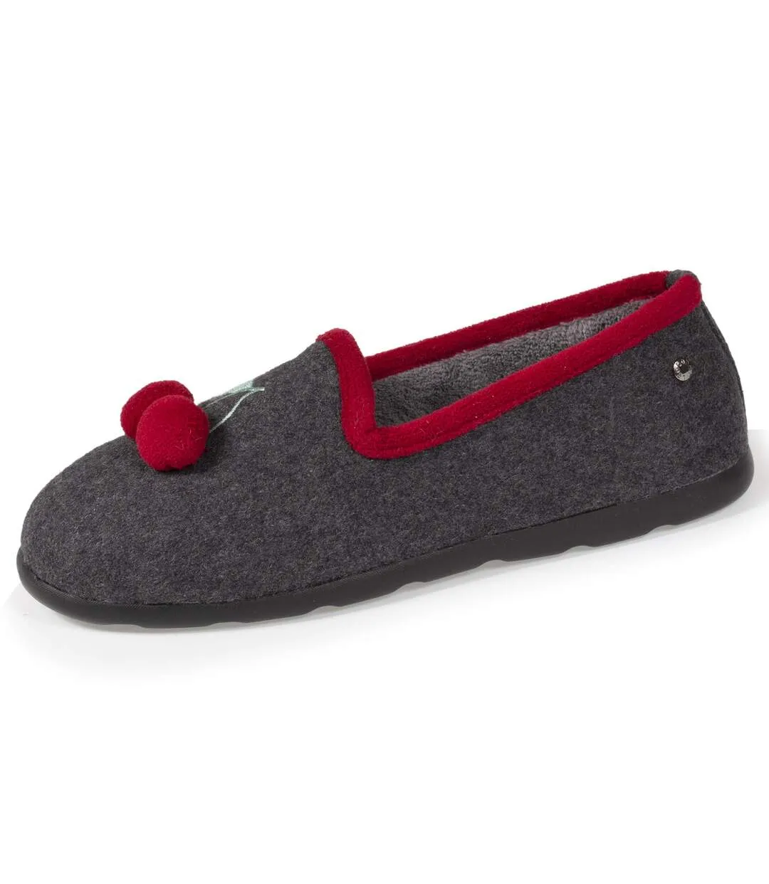 Isotoner Chaussons Charentaises femme cerises