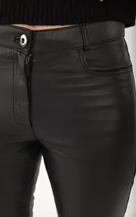 Jean slim cuir noir femme La Canadienne - La Canadienne - Pantalons / shorts Cuir Noir