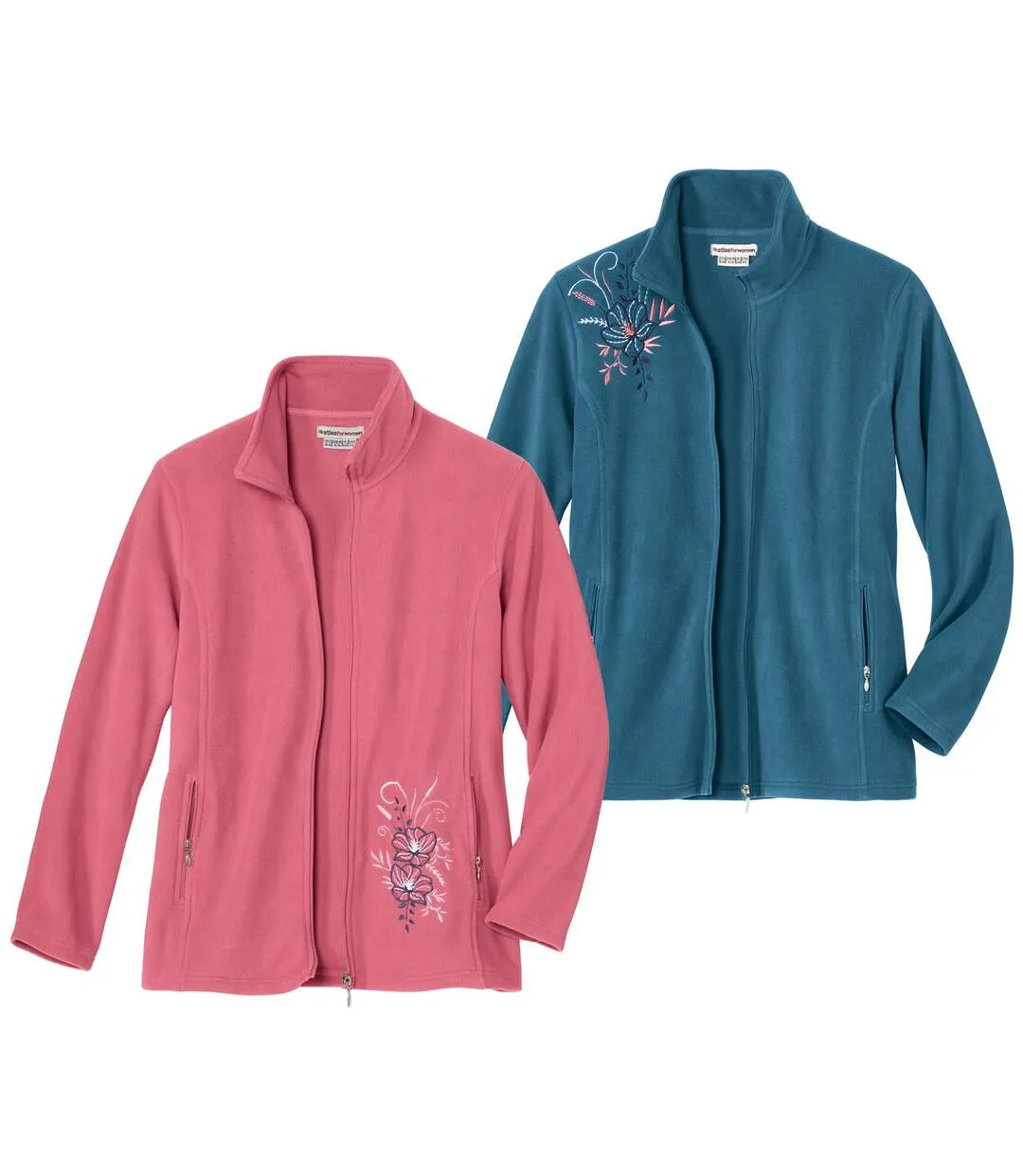Lot de 2 Vestes Micropolaires Brodées 