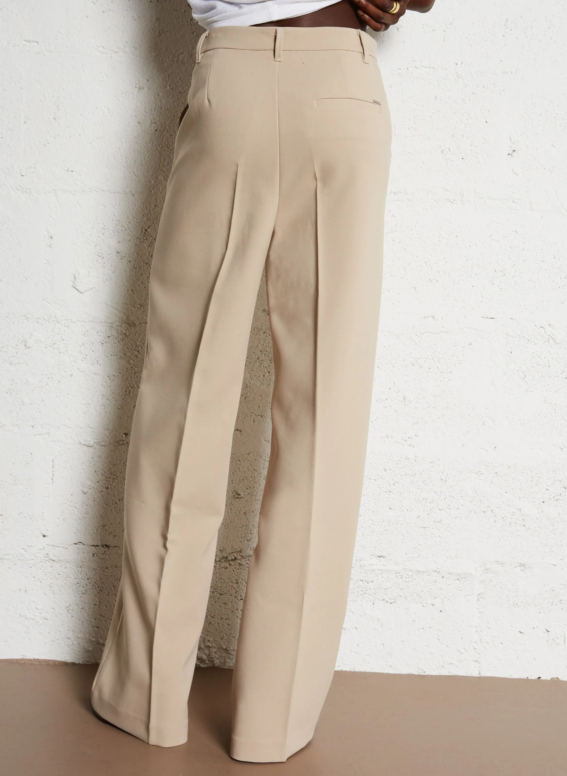PANTALON DE COSTUME LARGE - IKKS pour FEMME | Printemps