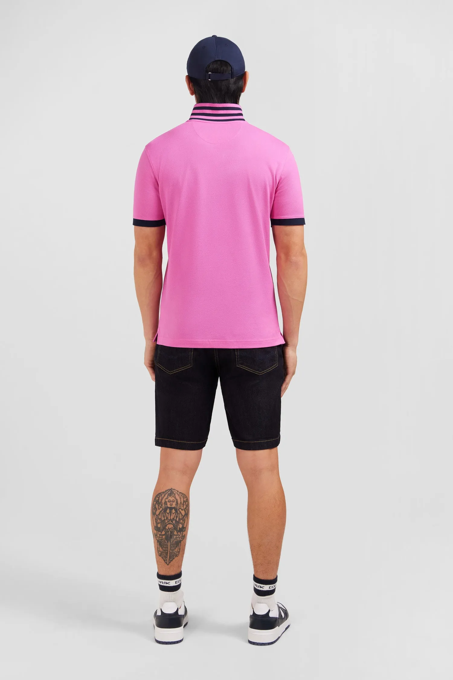 Polo rose manches courtes