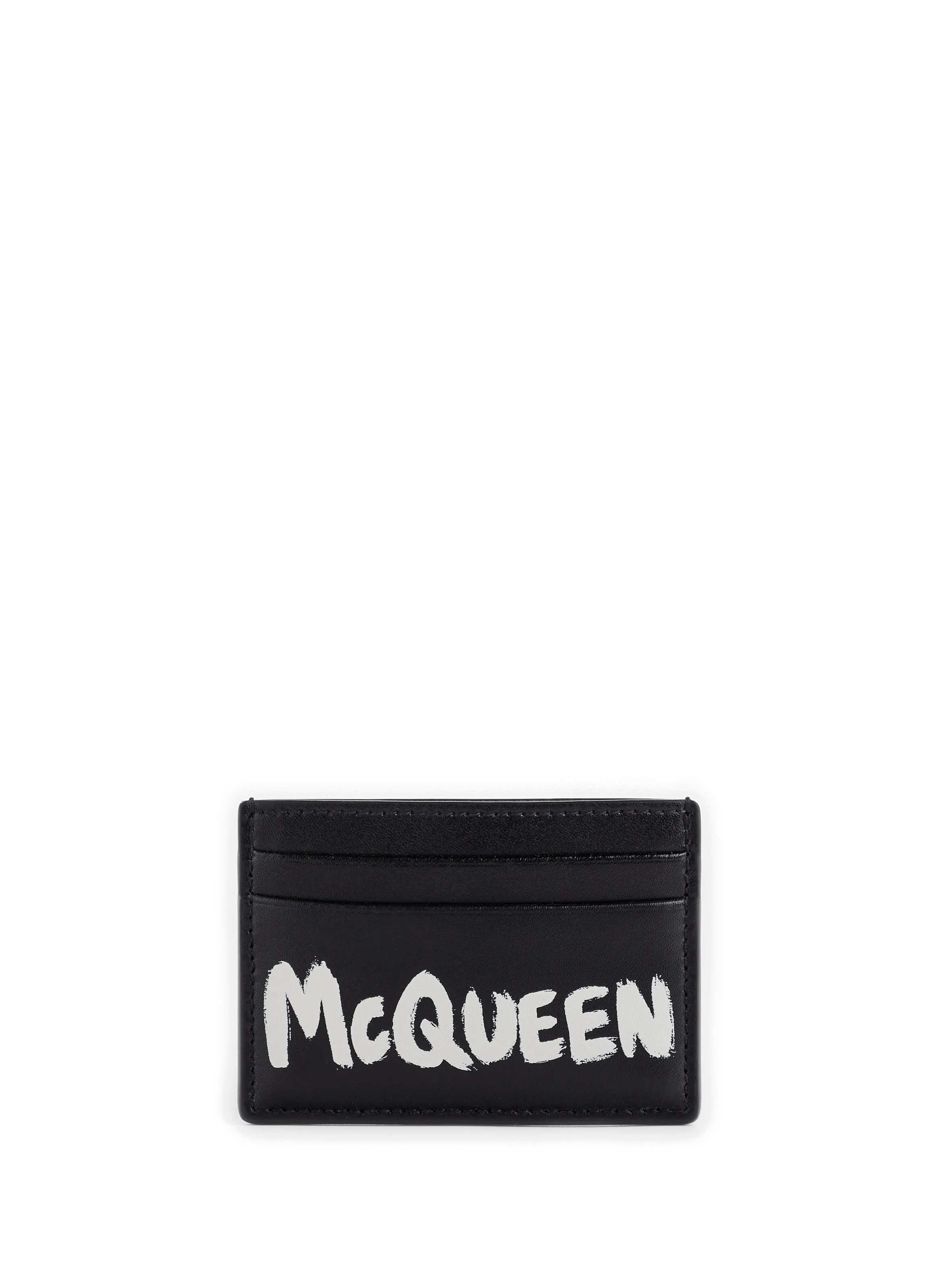 PORTE-CARTES GRAFFITI EN CUIR - ALEXANDER MCQUEEN pour FEMME | Printemps