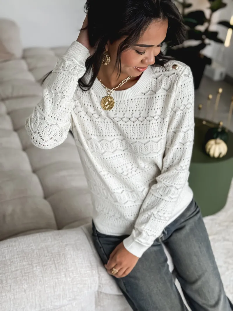 Pull Lagos - Blanc