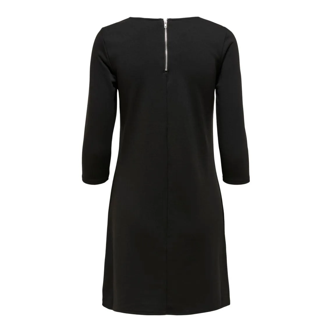 Robe courte fermeture éclair manches 3/4 noir Tia | 3 Suisses