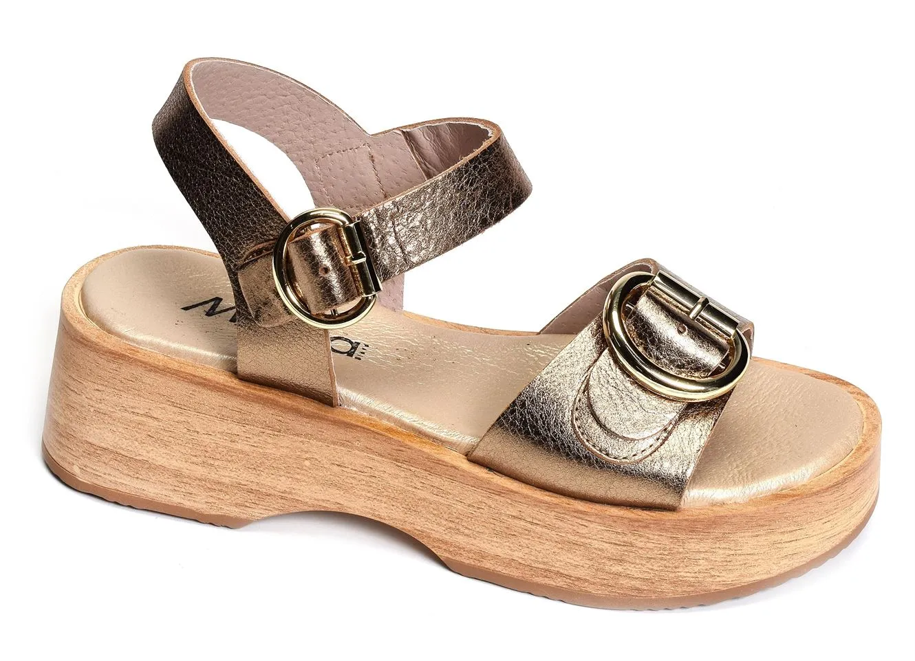 sandales compensees Myma  6596 bronze 