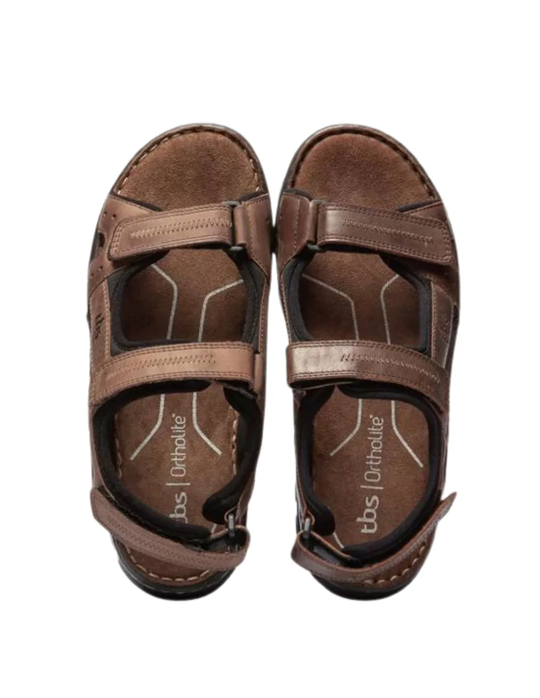 Sandales Homme TBS Ref 59512 Cognac