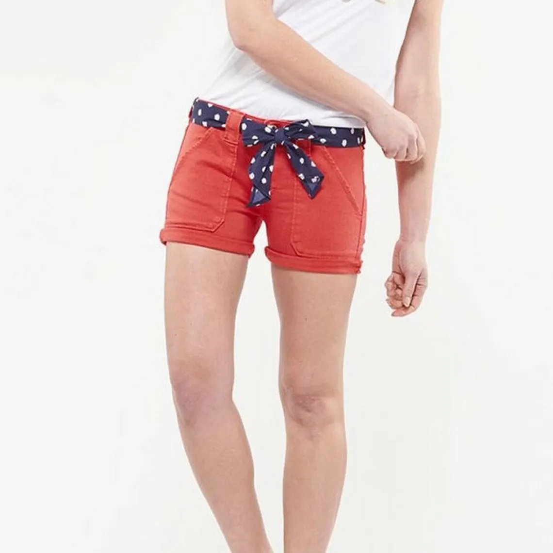 Short OLSEN rouge en coton | 3 Suisses