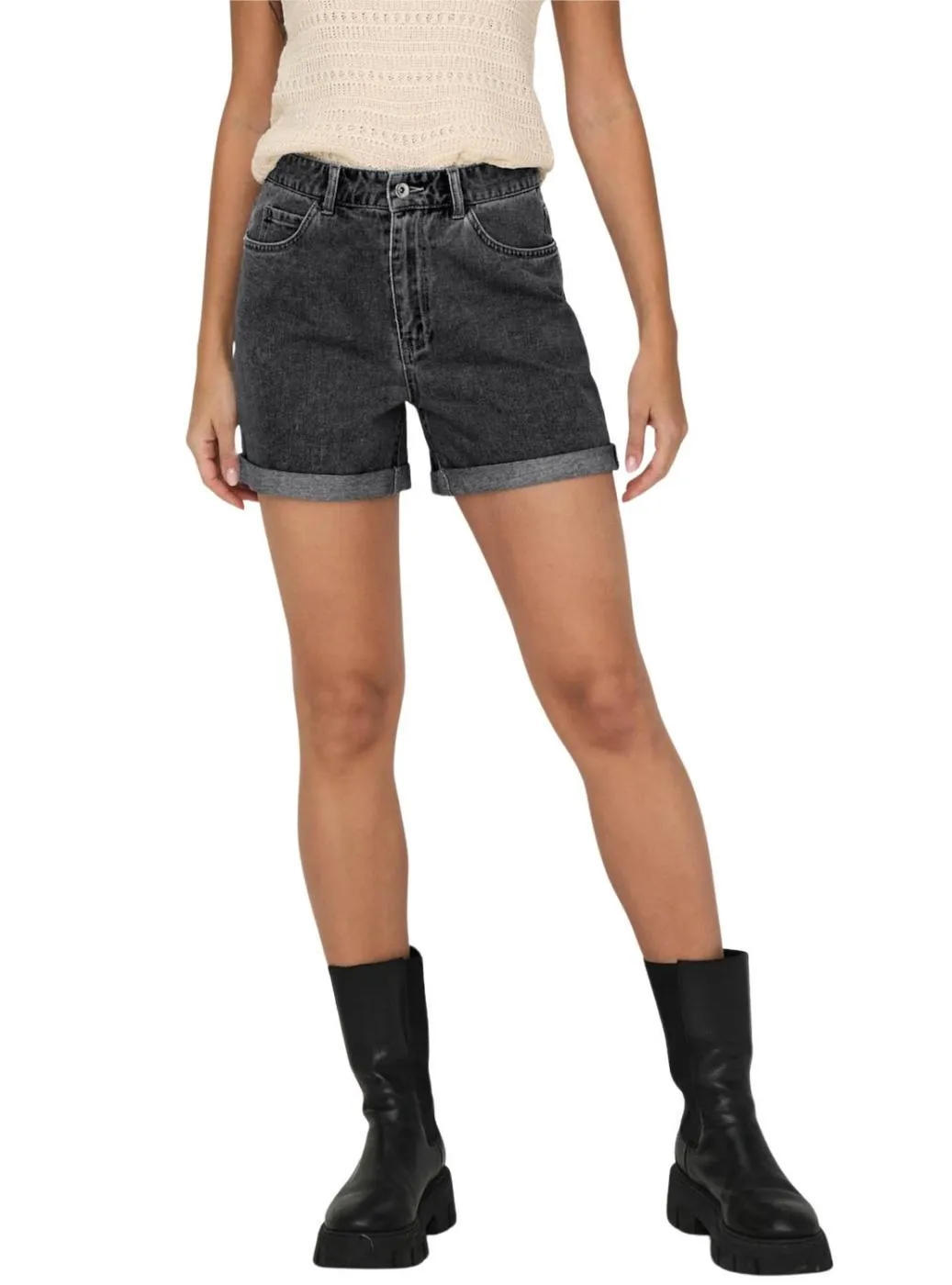 Shorts Only Vega Mom Noir pour femme