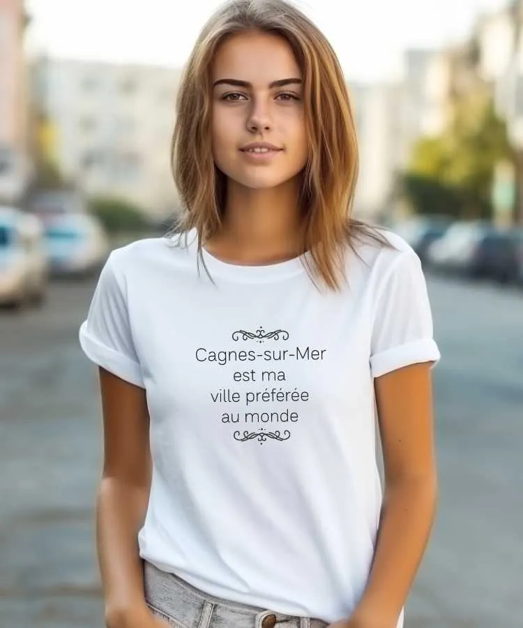 T-Shirt Cagnes-sur-Mer est ma ville préférée au monde