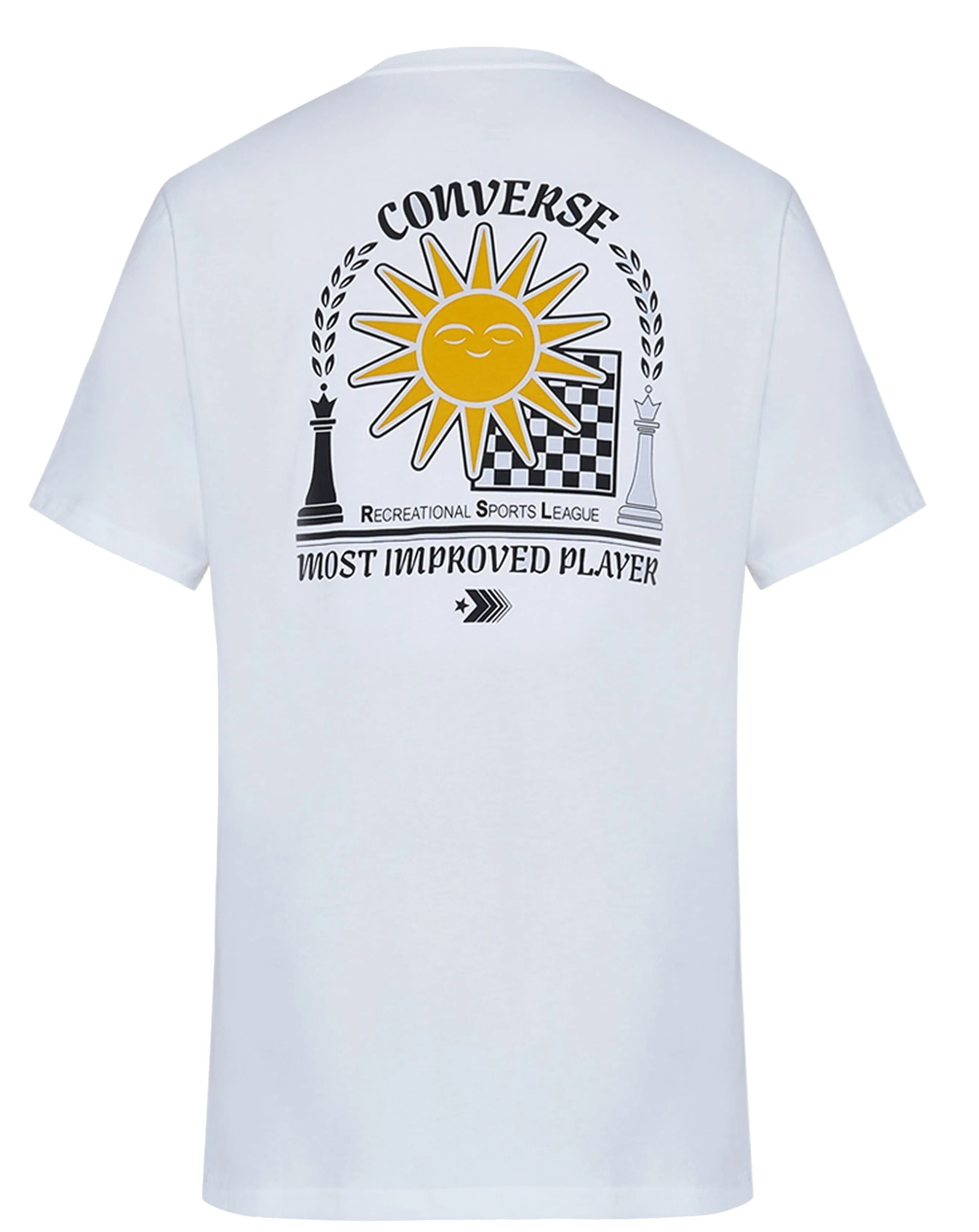 T-shirt Converse Chess League Graphic/10025279 - A02/White - women´s