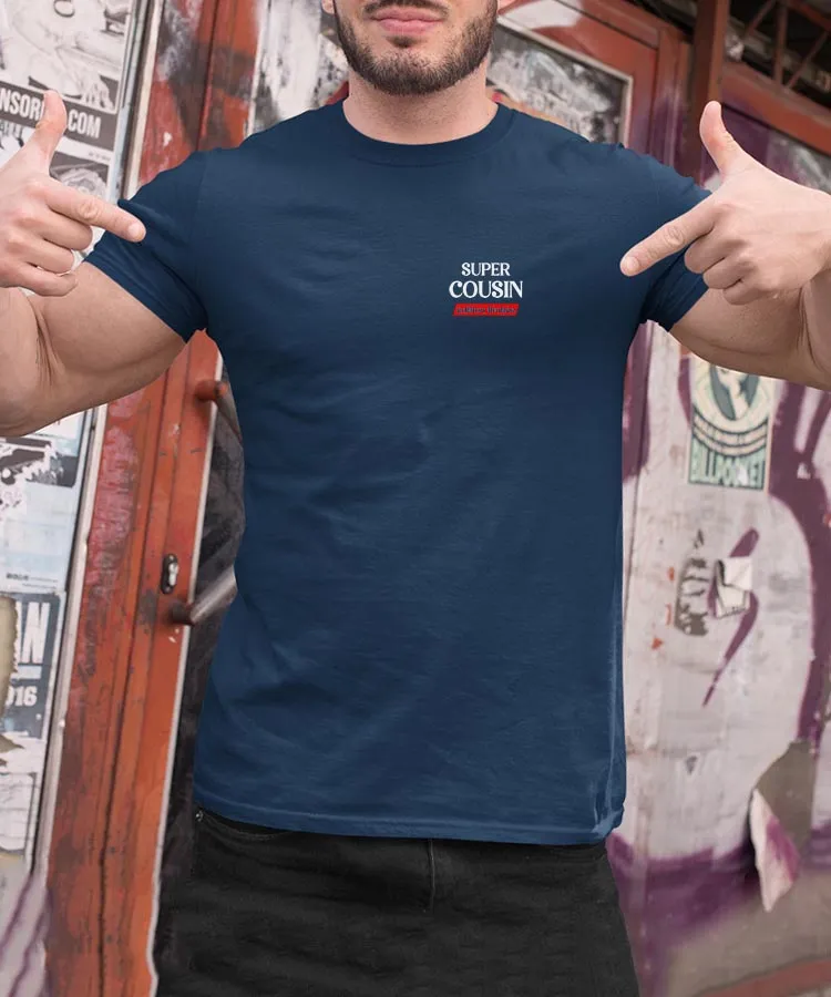 T-Shirt Super Cousin édition limitée Pour homme