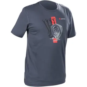 TEE MEN RD STRIP BL/GR S - piecemotoquad