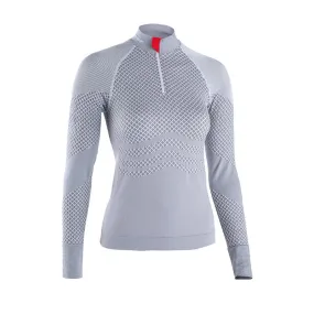 TEE SHIRT MANCHES LONGUES FEMME DAMART TEE SHIRT THERMOLACTY ENERGY 3 COL ZIP - GRIS