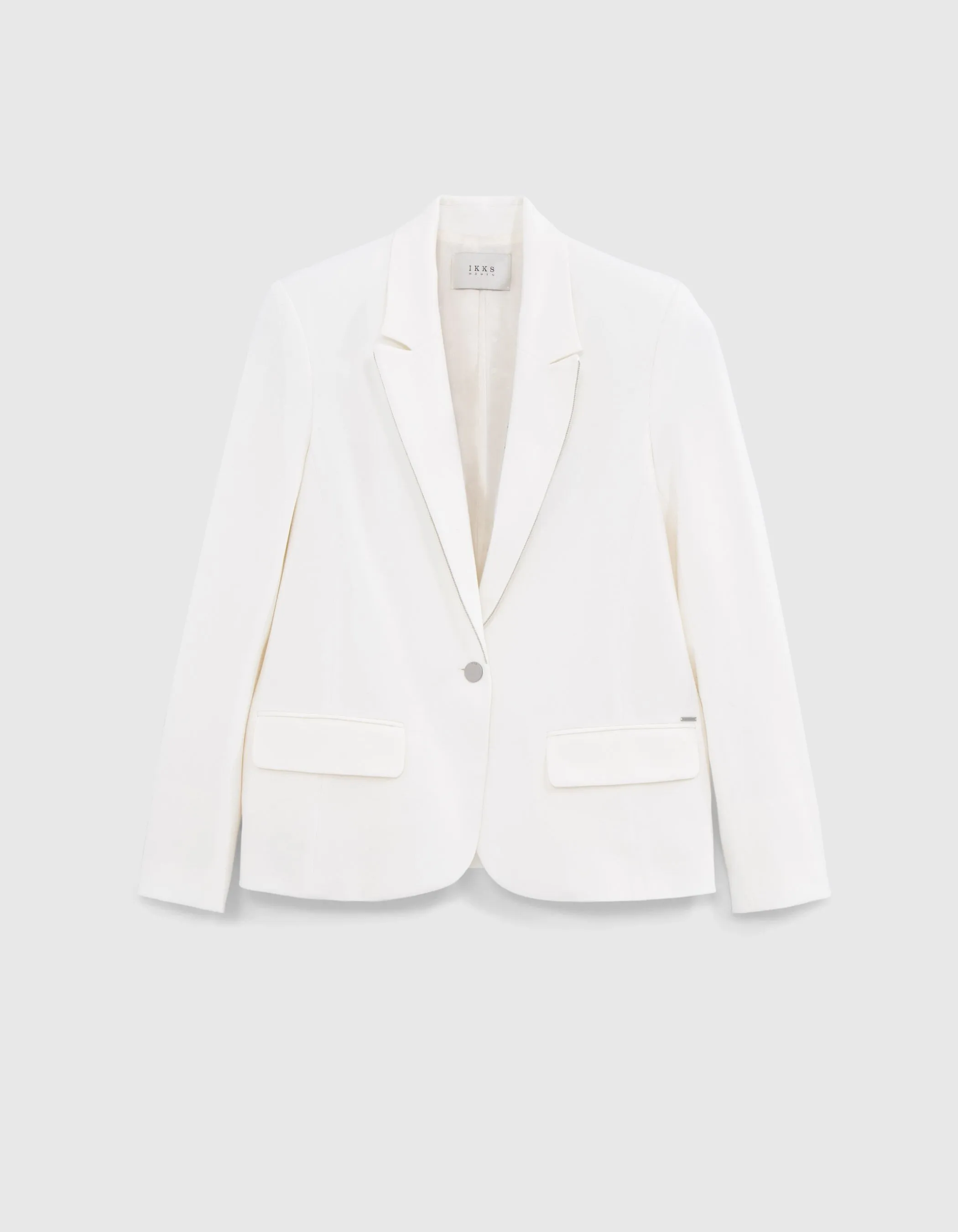 Veste de costume blanc décor microbilles Femme