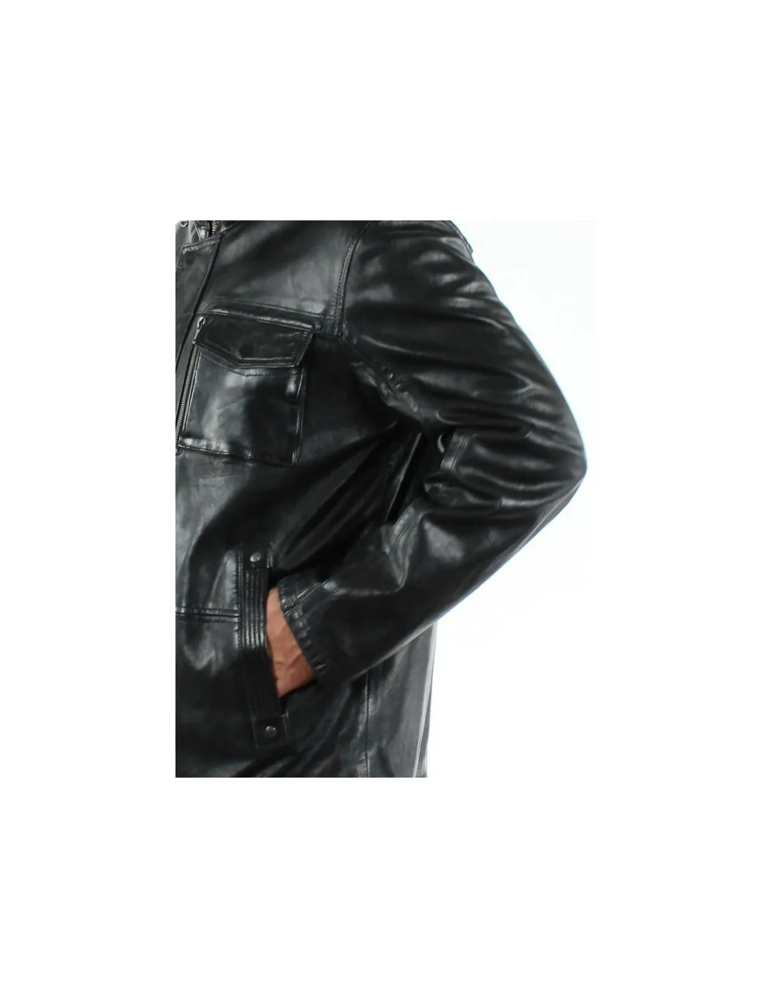 Veste en cuir agneau DAYTONA ref 31725 noir