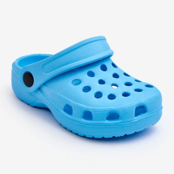 WJ1 Claquettes Baby Foam Crocs Bleu Clair Percy