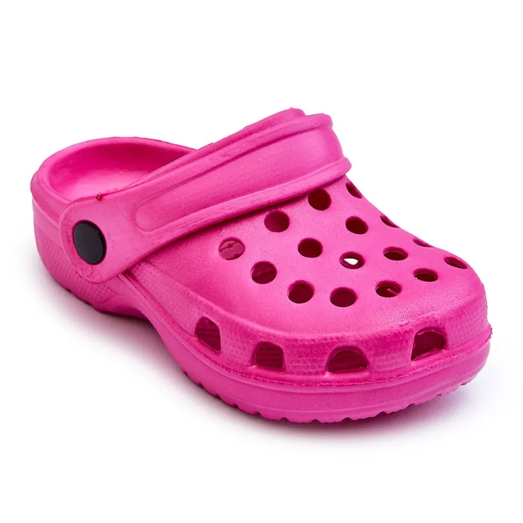WJ1 Claquettes Crocs Enfant Mousse Rose Percy